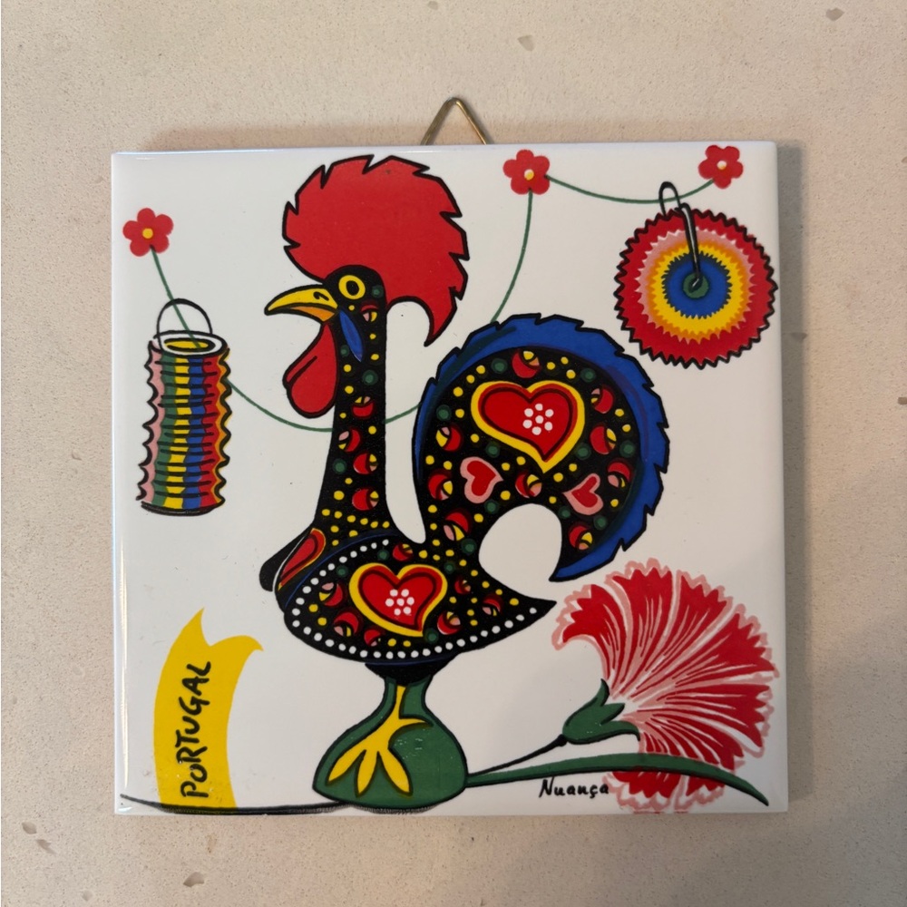 Colorful Ceramic Wall Art Tile Set from Portugal 🇵🇹 - Picture 5 of 9